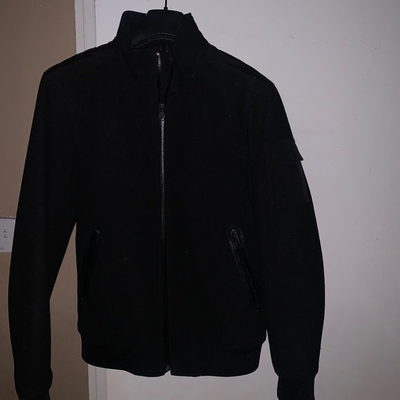 Black wool jacket/coat - Picture 1 of 4